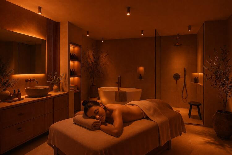 Iluminación de lujo para spas