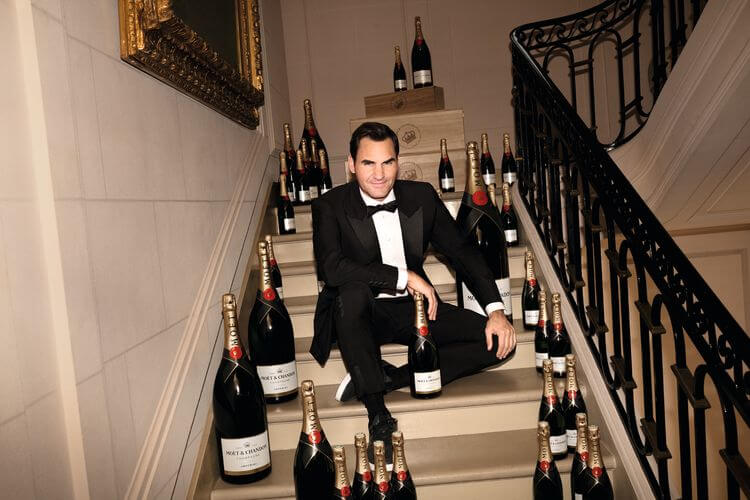 Roger Federer Embajador de Moët & Chandon