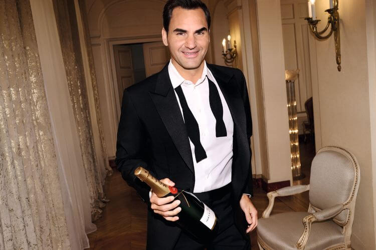 Roger Federer Embajador de Moët & Chandon