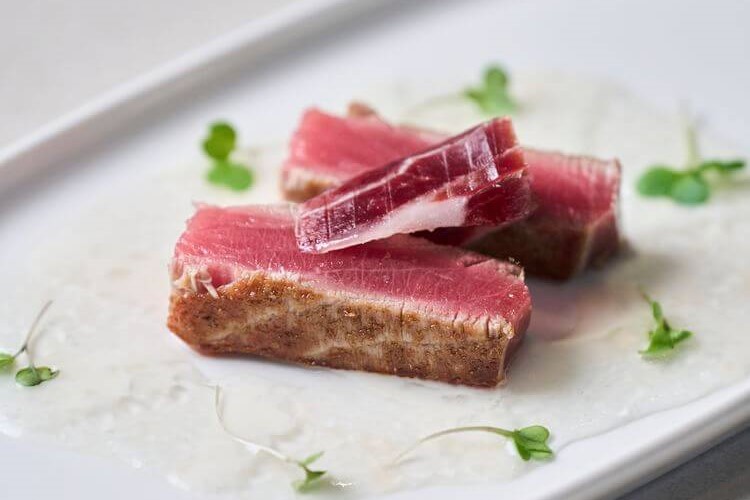 atún rojo y jamón Cinco Jotas