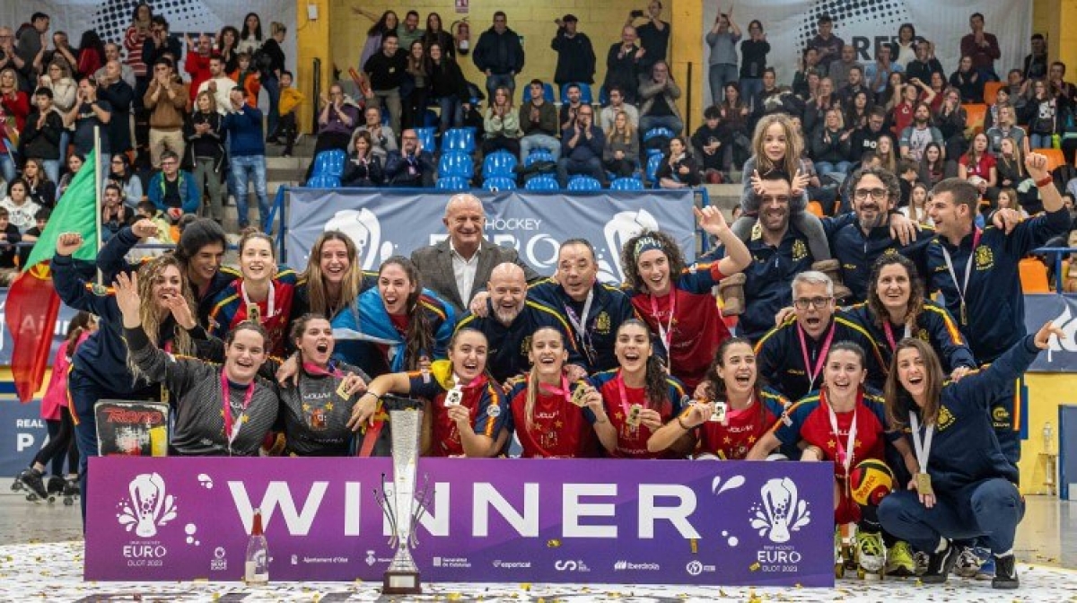 La selección femenina de hockey patines conquista el Campeonato de Europa