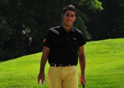 Carlos Pigem celebra la cuarta plaza el Alfred Dunhill Championship