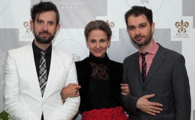 Alex Regueiro, Alfredo Iglesias y S.A.R. la princesa de Bulgaria, Carla Royo-Villanova