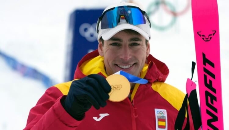 Oriol Cardona, campeón olímpico de esquí de montaña