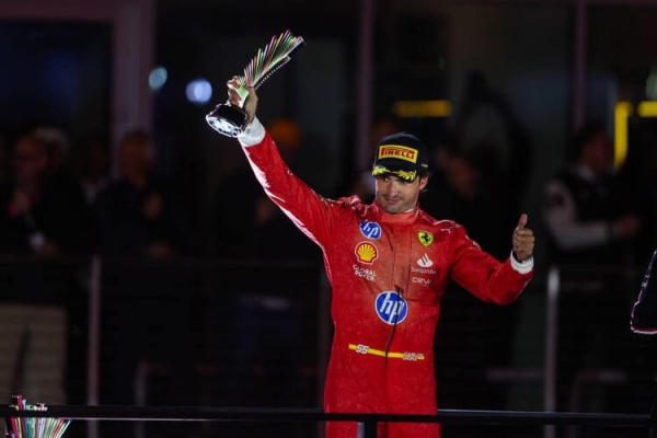 Carlos Sainz tercero en el GP F1 de Las Vegas