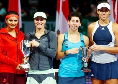 Sania Mirza, Martina Hingis, Carla Suarez y Garbiñe Muguruza