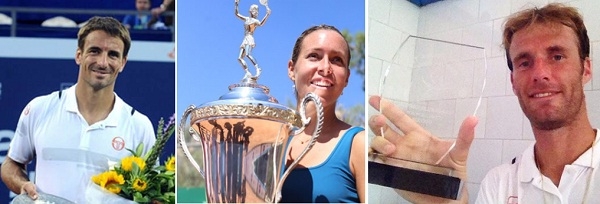 Tommy Robredo, Laura Pous y Daniel Gimeno