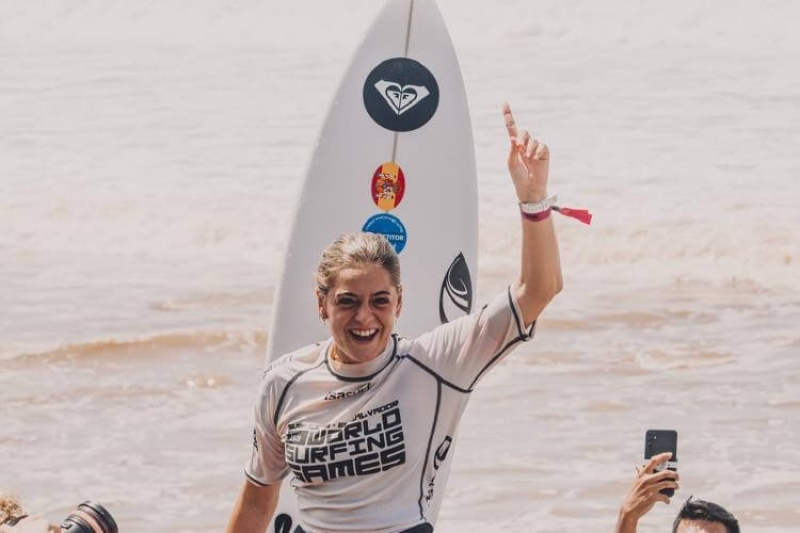 Janire González, campeona del mundo en los ISA World Surfing Games 2025