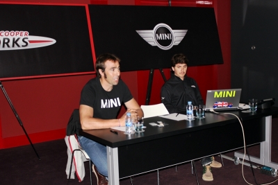 Nani Roma en la presentación de la gama Mini John Cooper Works