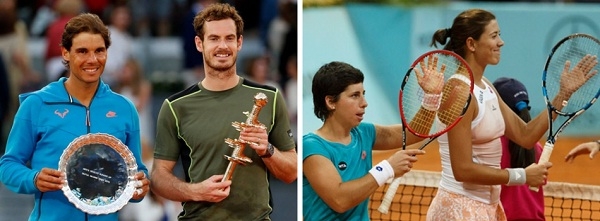 Rafa Nadal, Andy Murray, Carla Suárez y Garbiñe Muguruza